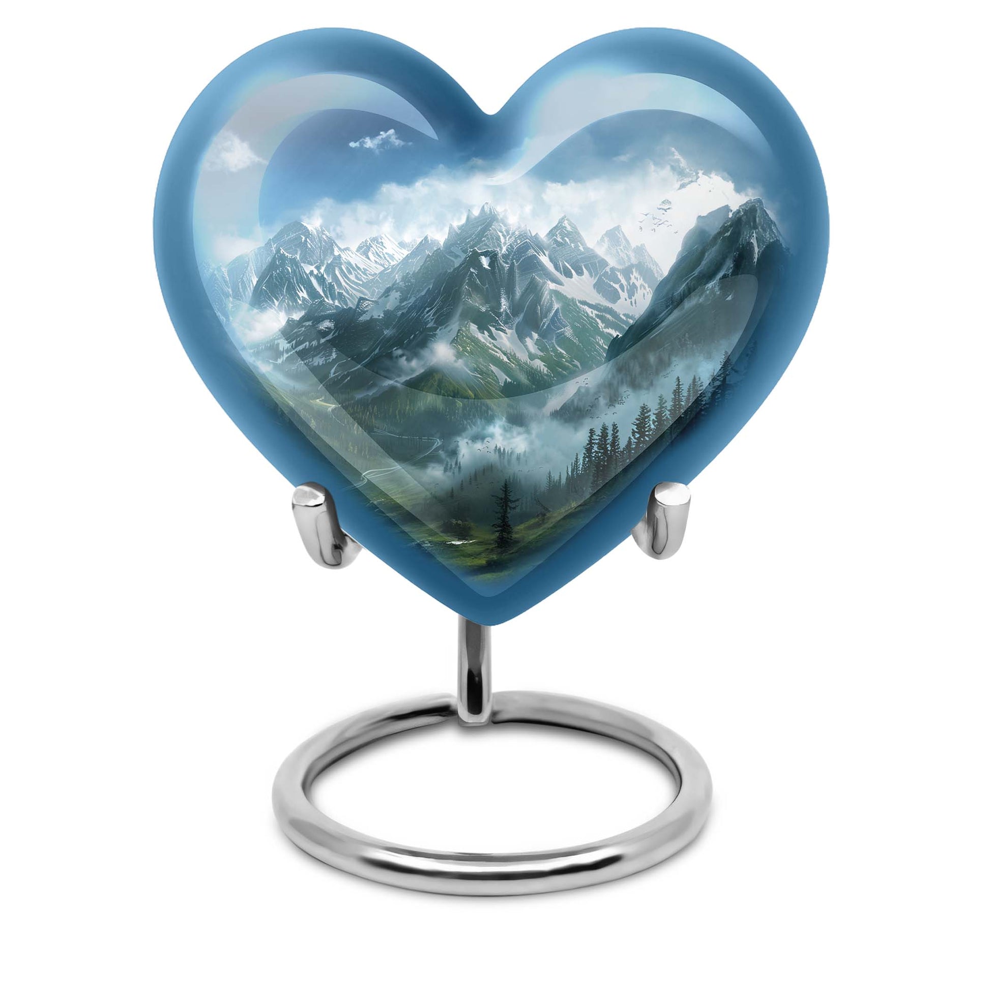  MOUNTAINS Heart Urn 