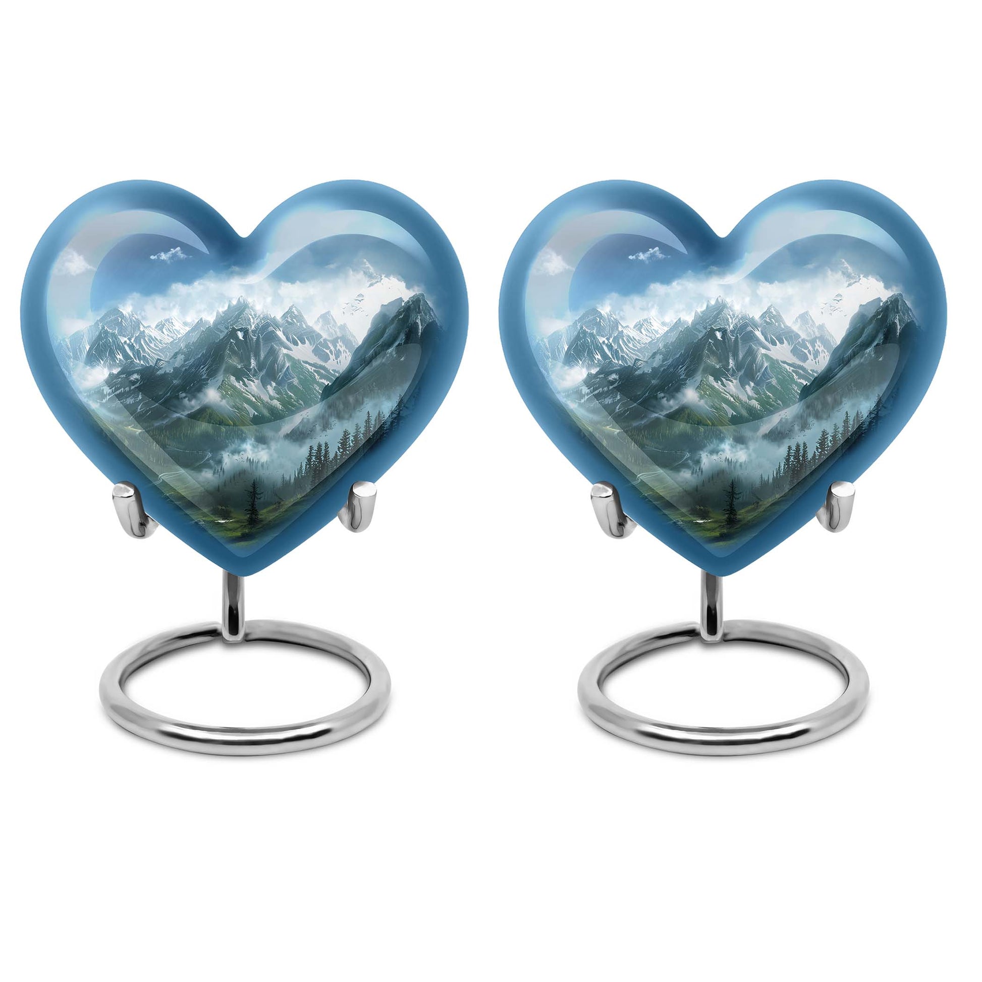  MOUNTAINS Heart Urn 