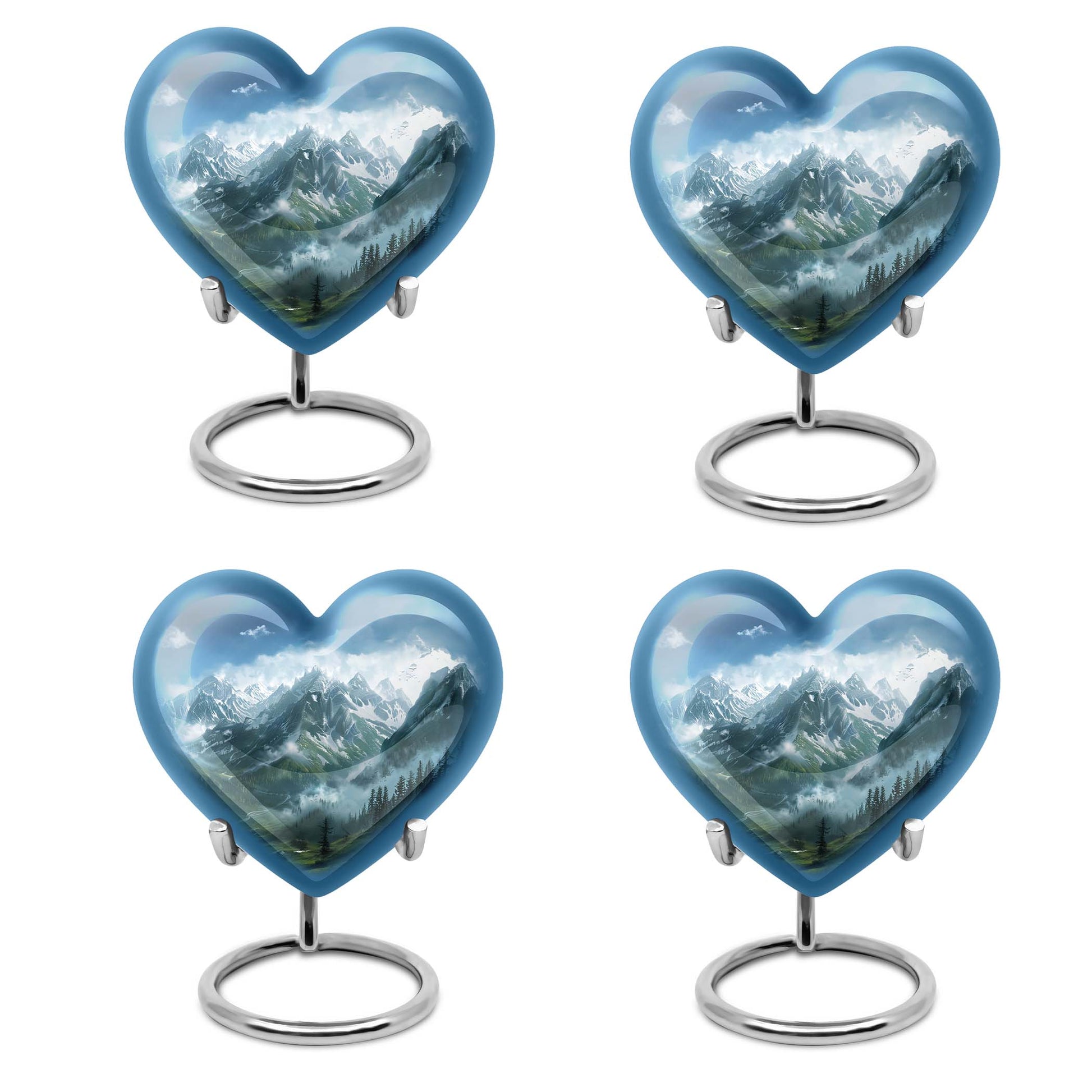  MOUNTAINS Heart Urn 