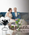 MOUNTAINS Heart Designed Medium Memorial Urn