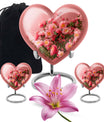 Heart shaped flower Urn for human ashes