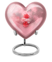 heart-shaped purple meadow urn