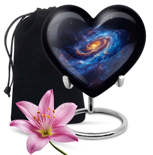 Galaxy heart urn