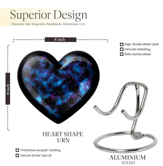 heart-shaped galaxy Urn