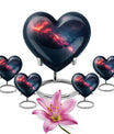 Galaxy Theme Large Urn With 4 Keepsake Urn