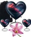 Galaxy Theme Large Urn With 2 Keepsake Urn
