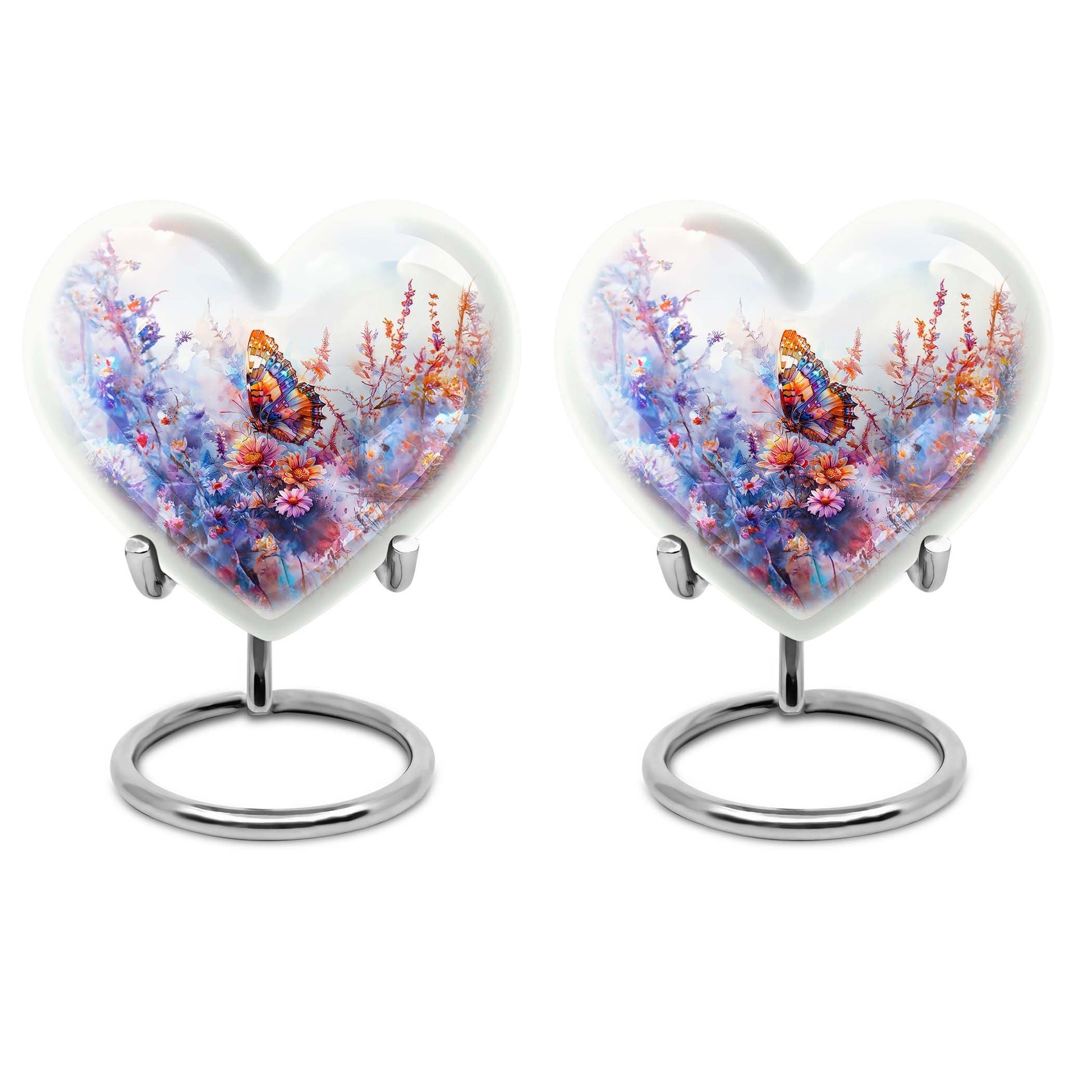 Heart-shaped Butterfly Urn