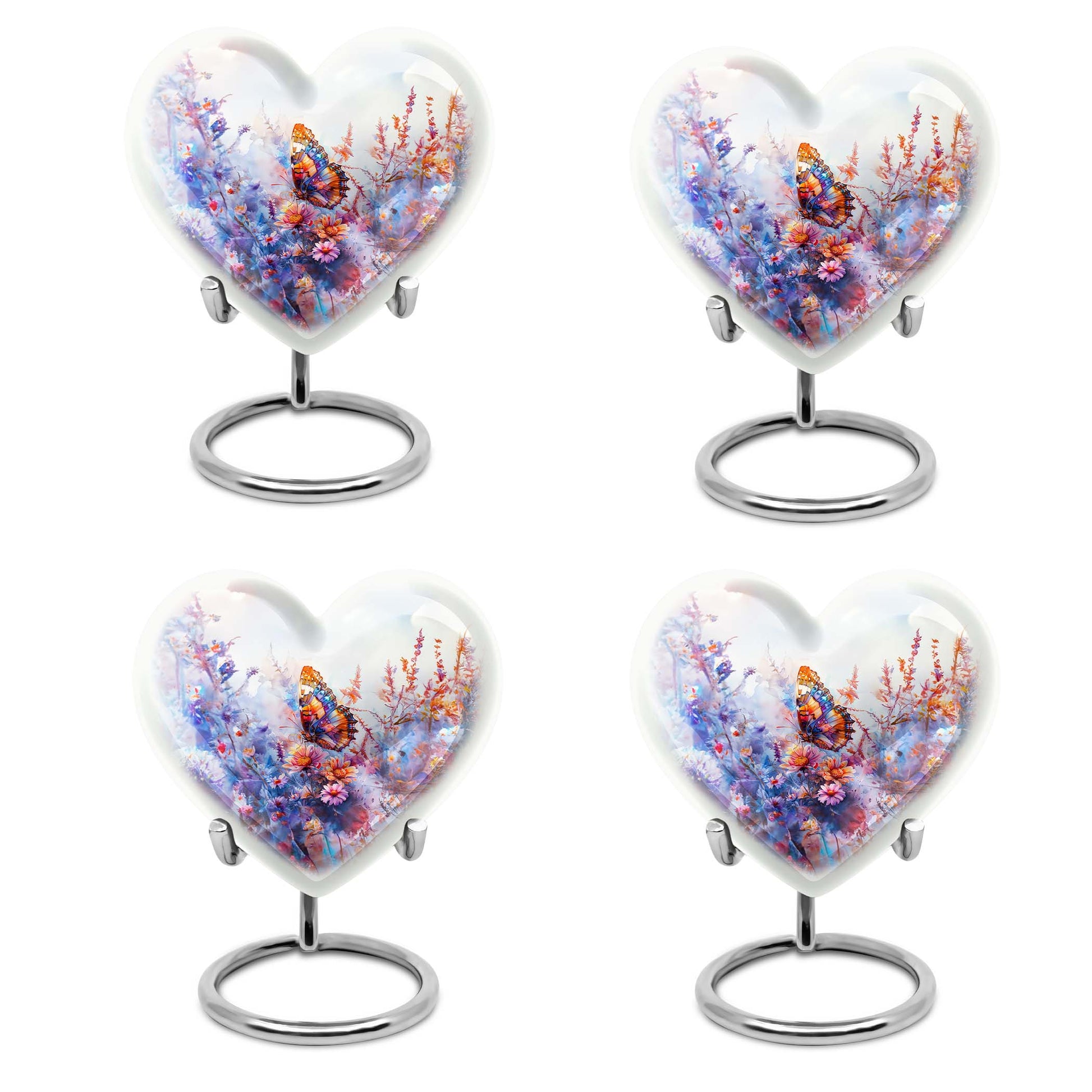 Heart-shaped Butterfly Urn