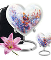 Heart-shaped Butterfly Urn