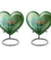 heart-shaped flowers Urn