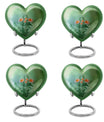 heart-shaped flowers Urn