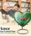 heart-shaped flowers Urn