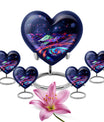 Turtle Theme Large Urn With 4 Keepsake Urn
