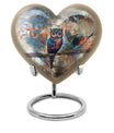 Owl Urn designed as Heart Urn