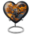 Owl Urn designed heart Shape