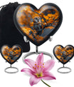 Owl Theme Large Urn With 2 Keepsake Urn