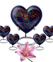 Owl Theme Large Urn With 4 Keepsake Urn