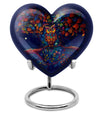 heart-shaped owl urn