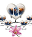 Owl Theme Large Urn With 4 Keepsake Urn