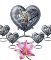 Owl Theme Large Urn With 4 Keepsake Urn