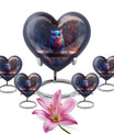Owl Theme Large Urn With 4 Keepsake Urn