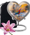 Macaw Parrot Theme Large Urn 10 Inch