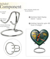 heart-shaped macaw parrot urn