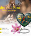 heart-shaped macaw parrot urn
