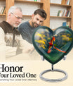 heart-shaped macaw parrot urn