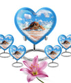 Turtle Theme Large Urn With 4 Keepsake Urn