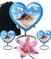 Turtle Theme Large Urn With 2 Keepsake Urn
