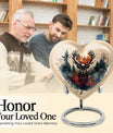 heart-shaped deer urn