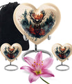 heart-shaped deer urn