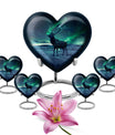 heart-shaped deer urn