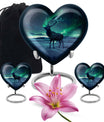 heart-shaped deer urn