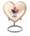 heart-shaped mapple leaf urn