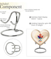 heart-shaped mapple leaf urn