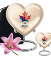heart-shaped mapple leaf urn