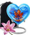Mapple Leaf Theme Large Urn 10 Inch