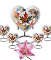 Mapple Leaf Theme Large Urn With 4 Keepsake Urn