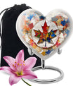 Mapple Leaf Theme Large Urn 10 Inch