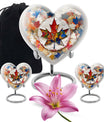 Mapple Leaf Theme Large Urn With 2 Keepsake Urn