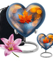 Mapple Leaf Theme Large Urn With 1 Keepsake Urn