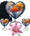 Mapple Leaf Theme Large Urn With 2 Keepsake Urn