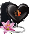 Mapple Leaf Theme Large Urn 10 Inch