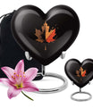 Mapple Leaf Theme Large Urn With 1 Keepsake Urn