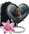 Tiger Theme Large Urn 10 Inch