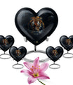 Tiger Theme Large Urn With 4 Keepsake Urn