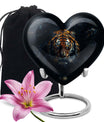 Tiger Theme Large Urn 10 Inch