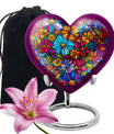 Flowers Theme Large Urn 10 Inch